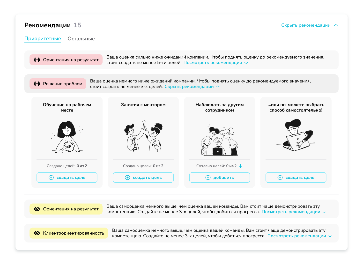План развития сотрудника FeedBackX