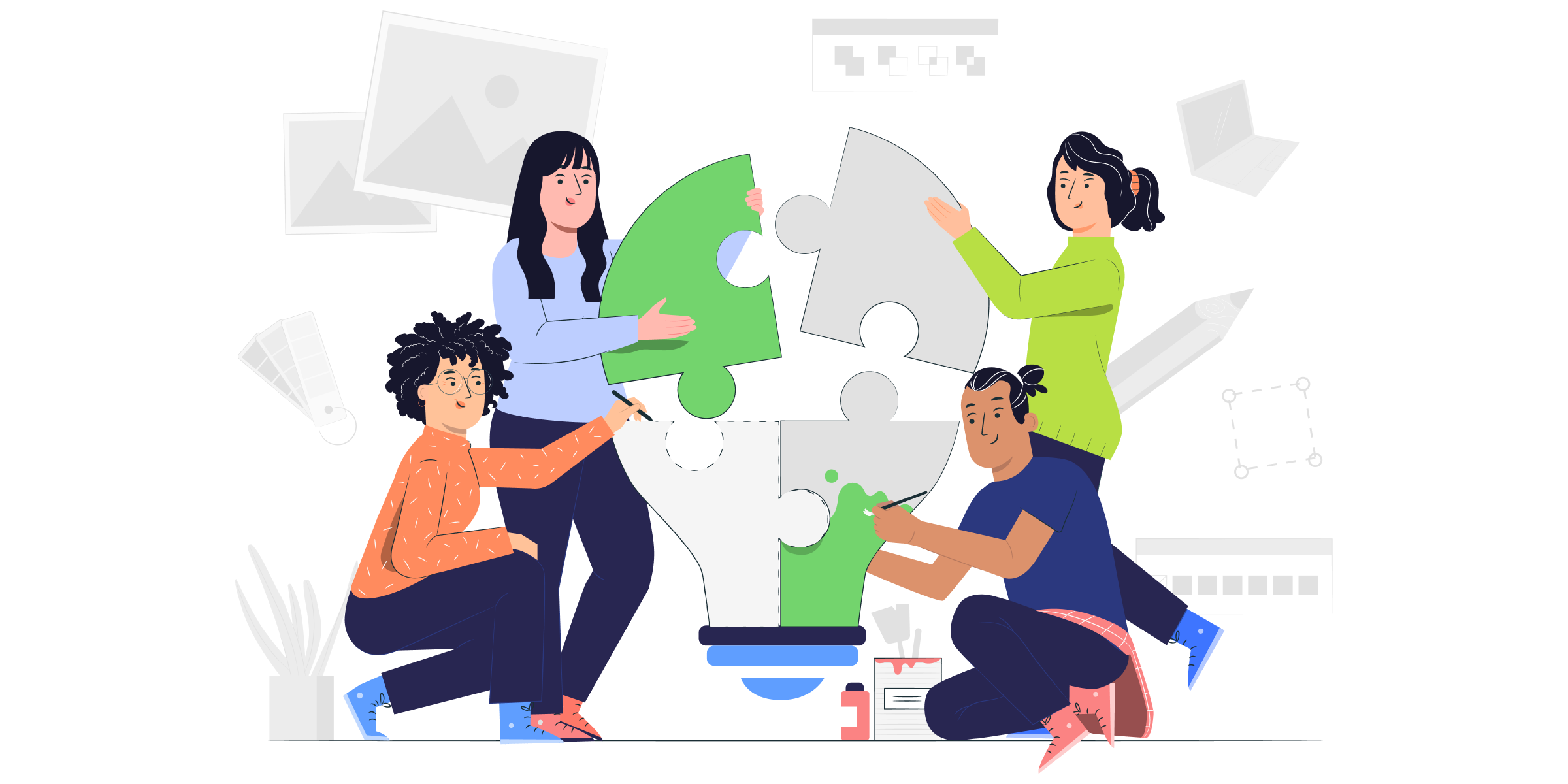 Взаимодействие между отделами